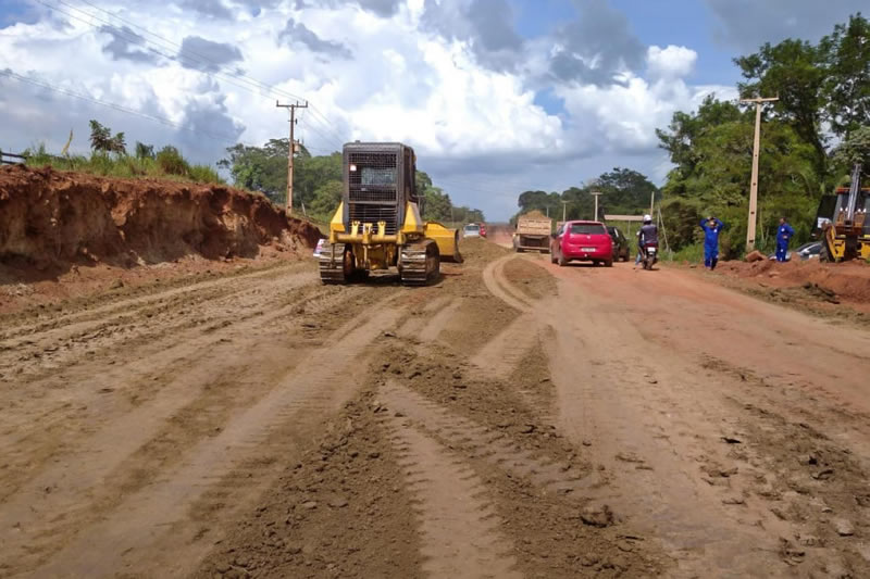 Rodovia BR-230, no Pará, recebe obras de pavimentação - Estradas