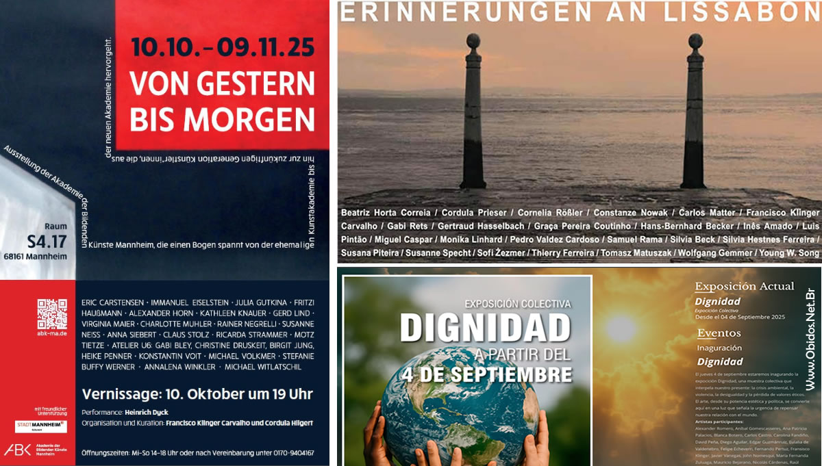 Artista obidense Klinger Carvalho participa exposições internacionais, incluindo “Erinnerungen an Lissabon”, na Alemanha